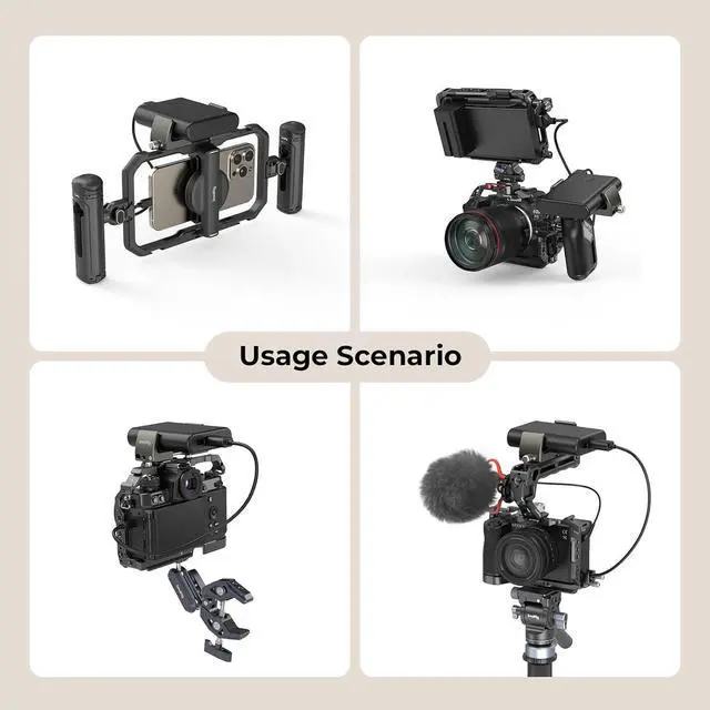 Alt view image 5 of 7 - SmallRig Power Bank Holder, Power Bank Clamp Mount for Camera, Compatible with Width Range 2.1"3.3" and Thickness Range 0.6"1" Power Banks2790