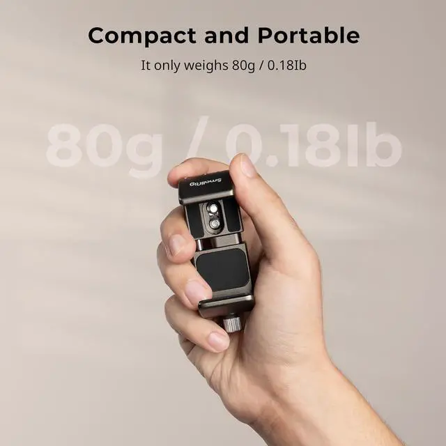 Alt view image 6 of 7 - SmallRig Power Bank Holder, Power Bank Clamp Mount for Camera, Compatible with Width Range 2.1"3.3" and Thickness Range 0.6"1" Power Banks2790