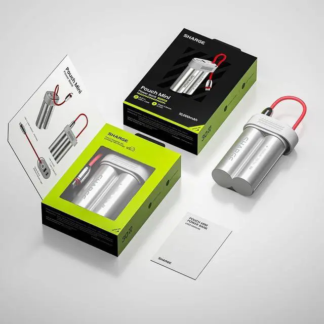 Alt view image 7 of 7 - Power Bank 10000mAh 30W Portable Charger with Built-in Type C Cable USB-C and USB-A Port Battery Pack for iPhone 16/15 Galaxy S24 iPad Pixel 9