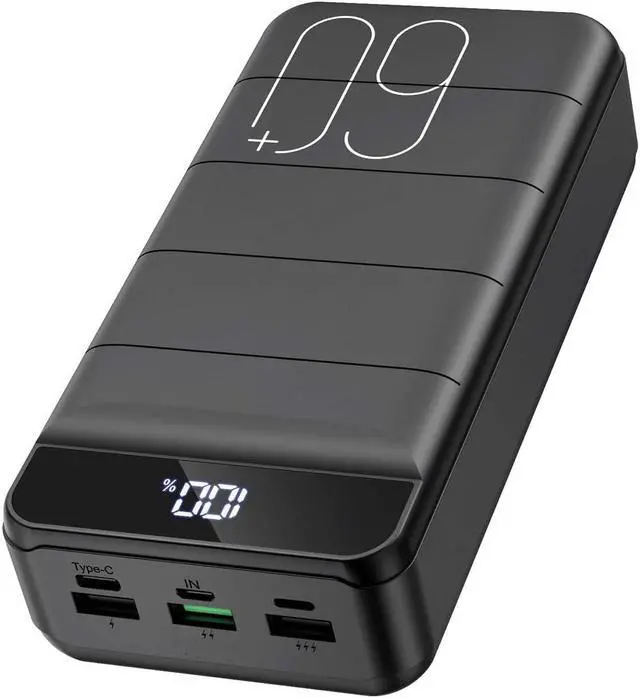 Main image of Portable Charger Power Bank 60000mAh 22.5W USB C Fast Charging Battery Bank with 4 Outputs & 3 Inputs LED Display Huge Capacity External Battery Bank LED Display for iphone, Samsung, Google etc