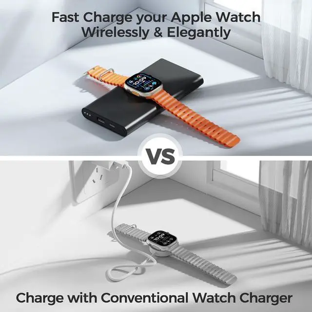 Alt view image 3 of 7 - Portable Charger with Built in Cable for iPhone 14/13/12/11/XS Pro/Max, 10000mAh Fast Charging Power Bank Battery Pack Powerbank Compatible with iPhone,Apple Watch,Samsung and Other Phones -Black