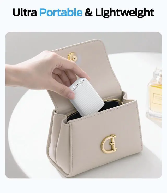 Alt view image 7 of 7 - MOVE SPEED Qi2 Certified MagSafe Battery Pack, 10,000mAh 15W Ultra-Fast Charging Portable Charger with Kickstand, Ergonomic Design, 30W USB-C Magnetic Power Bank for iPhone 16/15/14/13/12, White