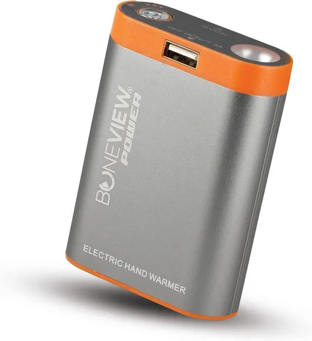 Main image of BoneView Electric Hand Warmer Emergency Power Bank with Flashlight - Portable Rechargeable 9900-mAh Battery Pack, Fast Heating Over 8 Hr, Hunting, Fishing, Survival, Camping Gadgets for Men & Women