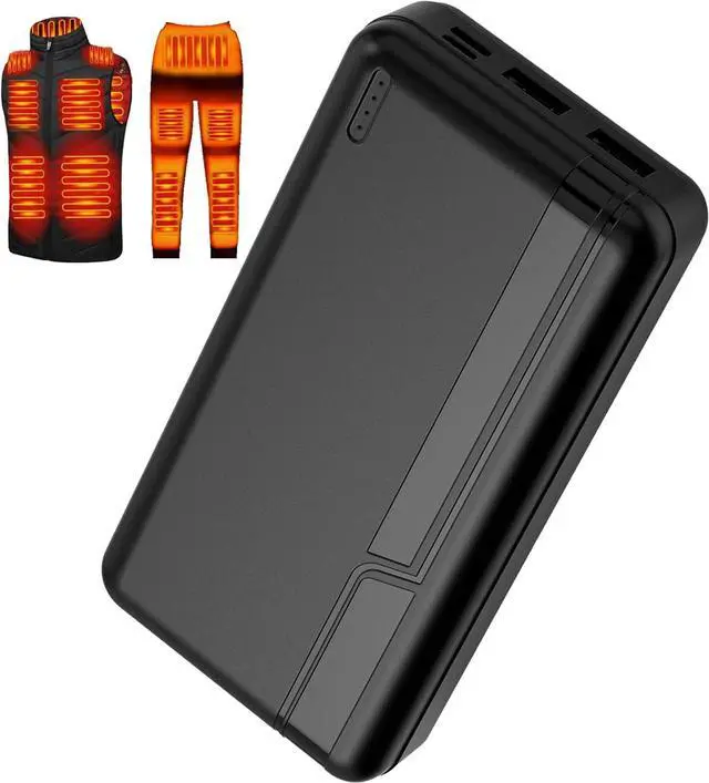 Main image of 20000 mAh Rechargeable 5V 2A Battery Pack for Heated Vests Jackets Power Bank for Heating Electric Vest Coat Hoodies Battery Pack for Man Women Heated Clothing(Not Suit for 7.4V Heated Clothing)
