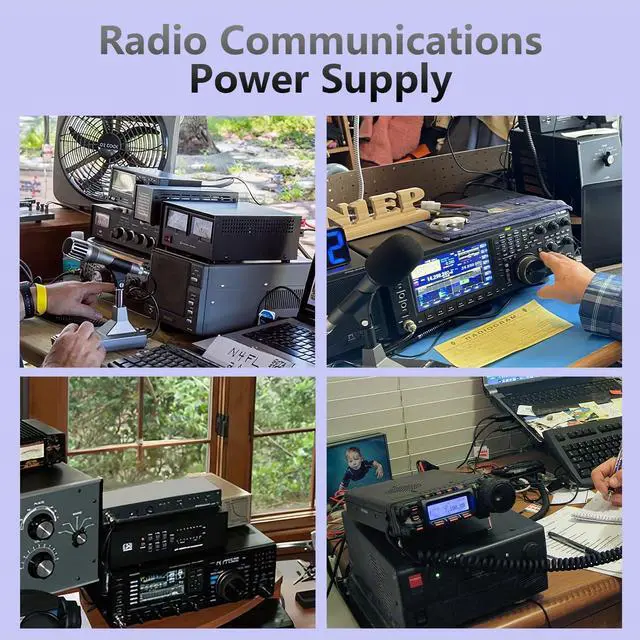 Alt view image 6 of 7 - Universal Compact Bench Power Supply - 30 Amp Regulated Home Lab Benchtop AC-to-DC Converter for CB/HAM/Amateur Radio with 13.8V Fixed OutputScrew-Type Terminals, Cooling Fan - SPS-1330