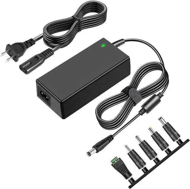 Main image of TKDY 12V 3.5A DC Power Supply, Input 110-240V AC Output 12 Volt 3.5A, Compatible with 12Vdc 3A 2.5A 2A 1.5A 1A AC Adapter, with 5 Tips.