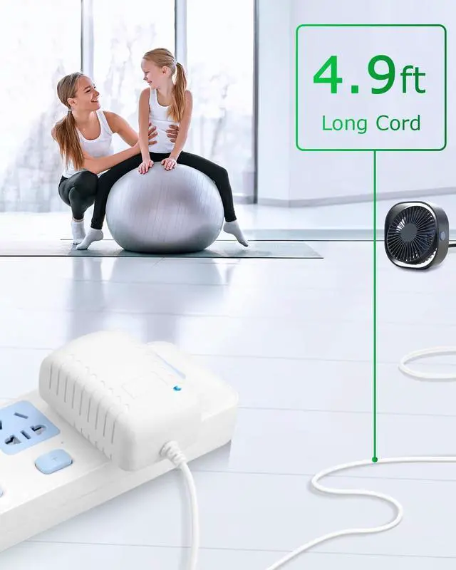 Alt view image 6 of 6 - 12V 2A Power Supply 24W AC/DC Adapter Wall Charger Replacement Power Cord AC 100V-240V to DC 12Volt 2A 1.5A 1A Converter for Security Camera BT Speaker GPS Webcam Router Scanner w/10 White