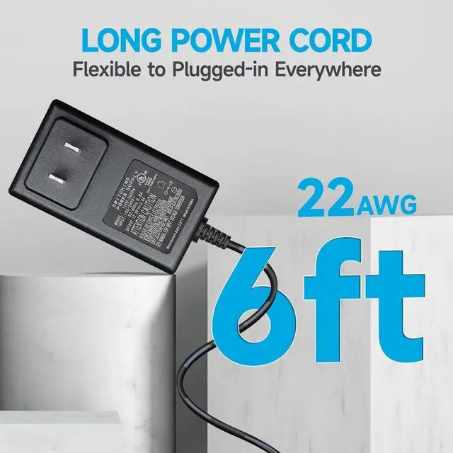 Alt view image 5 of 7 - 12V 2A AC to DC Regulated Power Supply Adapter 2000mA 24W AC Adapter for CCTV Security Camera Surveillance System DVR NVR LED Light Strip Router Razor Power Core  Media Player and More UL FCC