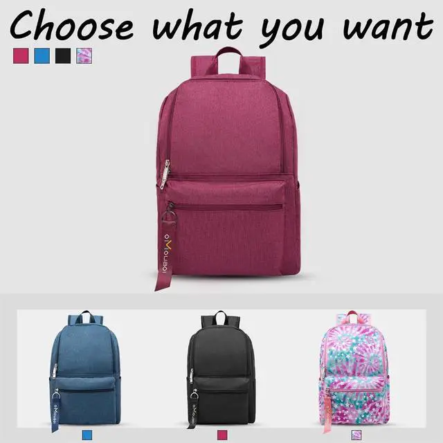 Alt view image 7 of 7 - OMOUBOI 14 inch Travel Laptop Backpack for Women Men Teen 20L Weekender Casual Daypacks Airline Approved Lightweight College School Bookbag Wine Red