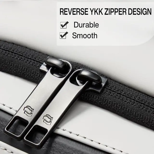 Alt view image 6 of 7 - Hanke Carry on Backpack Toiletry Travel Laptop Backpack for Men & Women, Durable Rucksack Weekender Bag Daypack(Salt White)