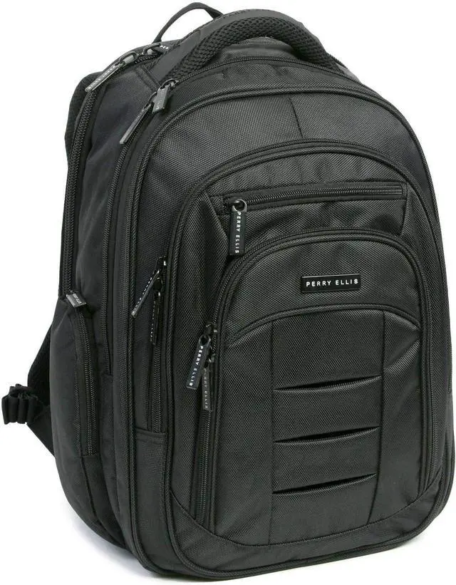 Main image of Perry Ellis Men's M150 Business Laptop Backpack, Black, One Size