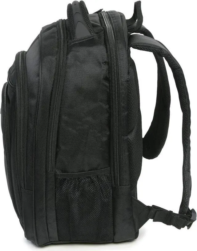 Alt view image 5 of 6 - Perry Ellis Men's M150 Business Laptop Backpack, Black, One Size