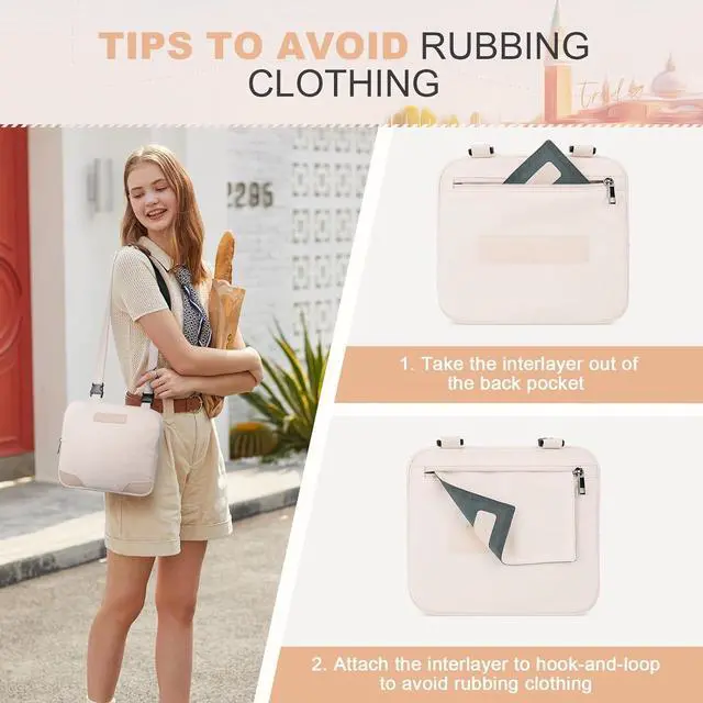 Alt view image 3 of 7 - Maelstrom Travel Backpack for Women Men,35L Laptop Backpack Fits 17-Inch Laptop,Waterproof Carry On Backpack for Airplanes with Detachable Crossbody Bag&Shoe Compartment,Beige, Large