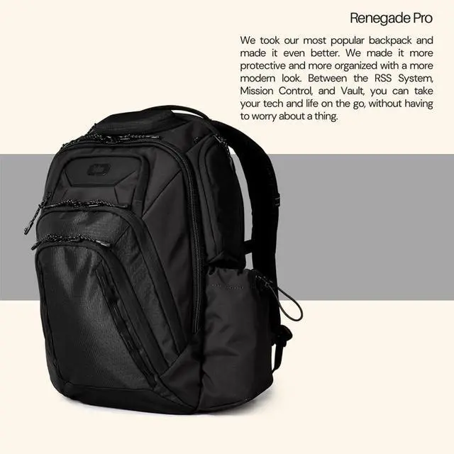 Alt view image 5 of 7 - OGIO Renegade PRO Backpack (Renegade Pro, Black)