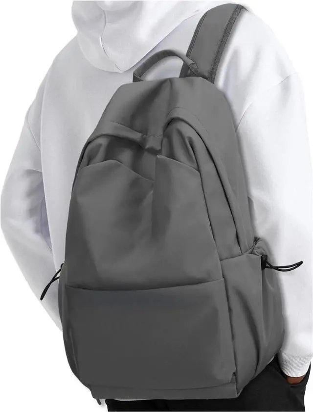 Main image of YGR Laptop Backpack for Women and Men, Waterproof Lightweight Travel Daily Rucksack Casual 15.6 inches Computer Bags for College, Grey