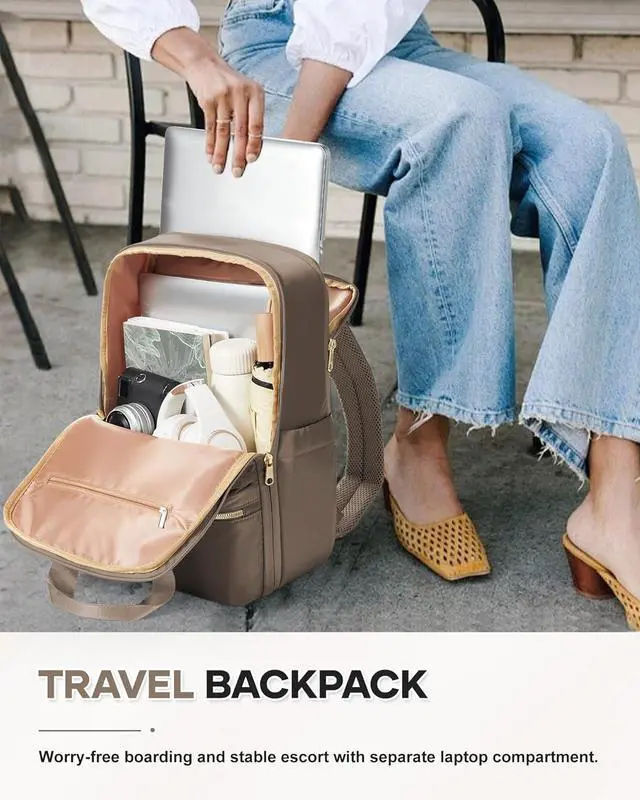 Alt view image 7 of 7 - wepadre Small Travel Backpack Carry on Flight Approved Personal Item Travel Bag Carry on Backpack for Women Work Laptop Backpack for Traveling Personal Bags for Airplanes Mochila De Viaje