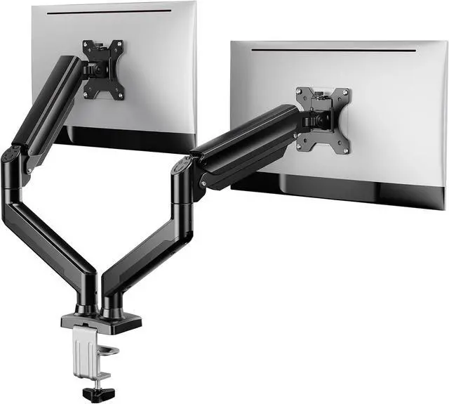 Main image of ErGear Dual Monitor Stand up to 32 inches Screen, Load-Bearing Max 22 lbs Each Arm, Adjustable Dual Monitor Mount, Sturdy Steel vesa Monitor Mount with Stable VESA 75x75 100x100mm