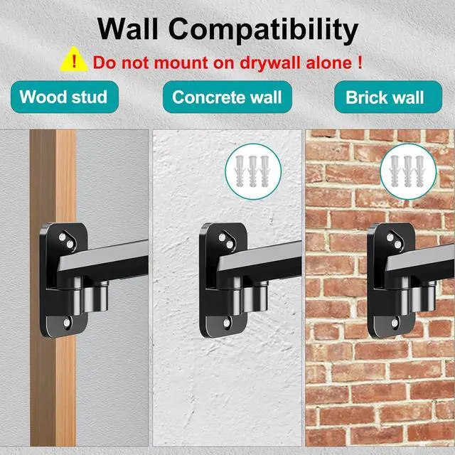 Alt view image 2 of 7 - MOUNT PRO Dual Monitor Wall Mount for 13 to 32 Inch Computer Screens, Gas Spring Wall Monitor Arm for 2 Monitors, Each Holds Up to 19.8lbs, Full Motion Wall Monitor Mount with VESA 75x75/100x100