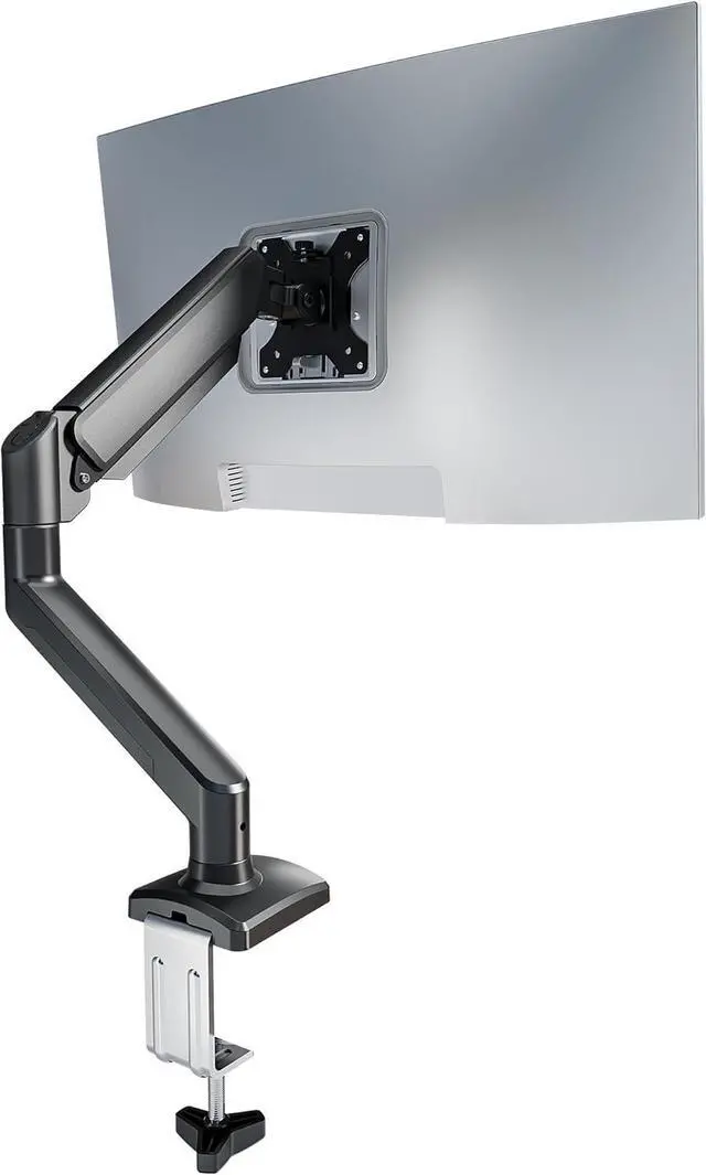 Main image of Single Monitor Desk MountGas Spring Monitors Arm for 17-32 inch Screens,Adjustable Computer Monitors Stand up to 4.4 to 19.8 lbs,Vesa Mount with Clamp and Grommet Base, VESA 75 & 100mm