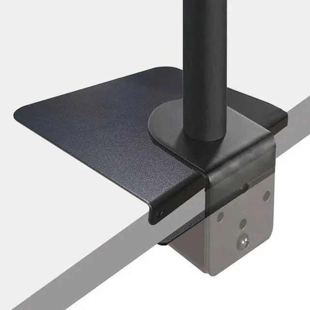 Main image of Steel Monitor Mount Reinforcement Plate Fits Most Monitor Desk Mountfor Fragile Tabletop Protection (Black, Square-1)