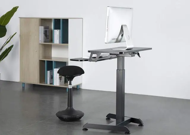 Alt view image 4 of 6 - TechOrbits Universal Desk Mount for Dual Monitor - Fits Two 13-30" Monitors with Swivel & Clamp