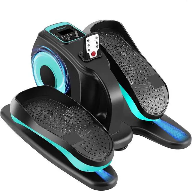 Main image of Under Desk Elliptical Machine, Electric Leg Exerciser for Seniors, Compact Seated Pedal Exerciser, Portable Elliptical Trainer with Remote and Non-Slip Pedals for Teens Adults