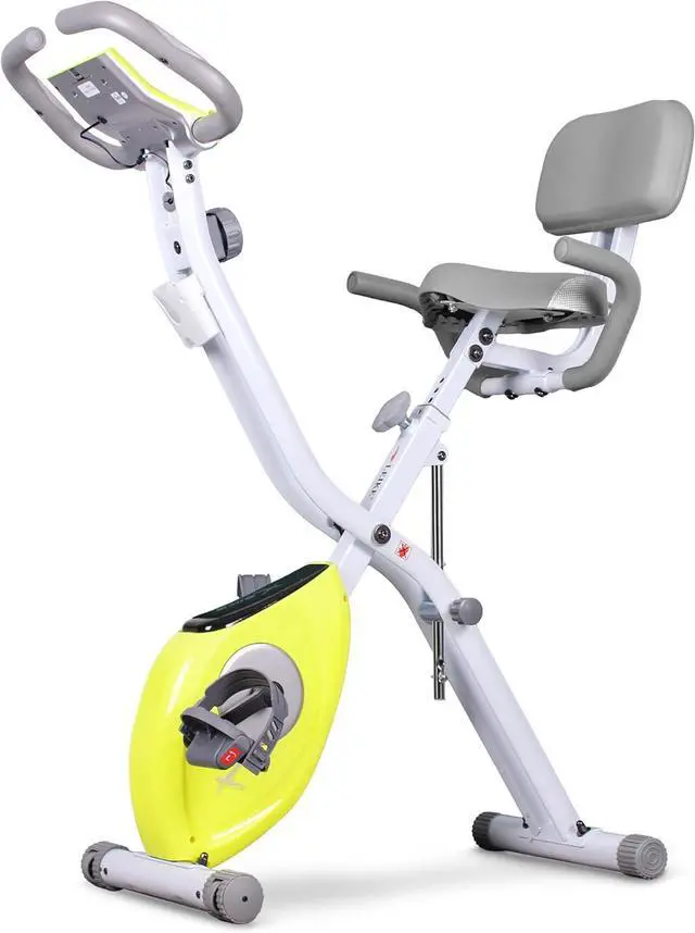 Main image of leikefitness LEIKE X Bike Ultra-Quiet Folding Exercise Bike, Magnetic Upright Bicycle with Heart Rate,LCD Monitor and easy to assemble