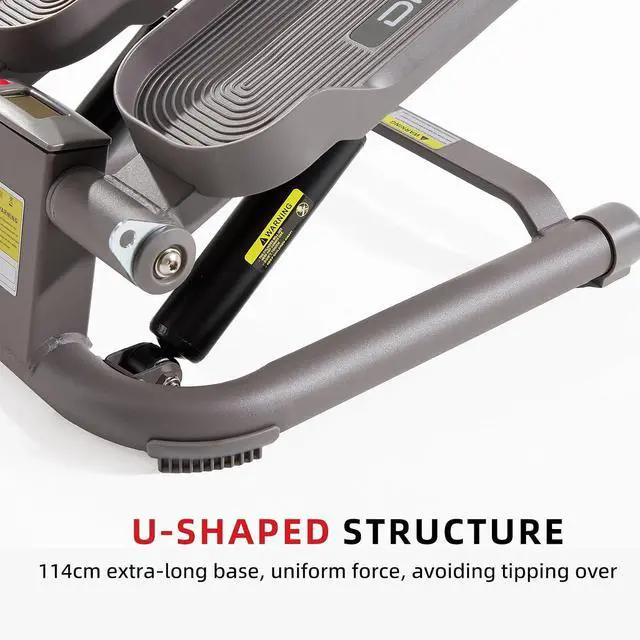 Alt view image 6 of 7 - DHT Steppers for Exercise at Home, Mini Stair Stepper with Resistance Band, Workout Equipment with LCD Monitor, Fitness Stepper for Cardio Full Body Workout, for Home Gym(No Resistance Adjustment)
