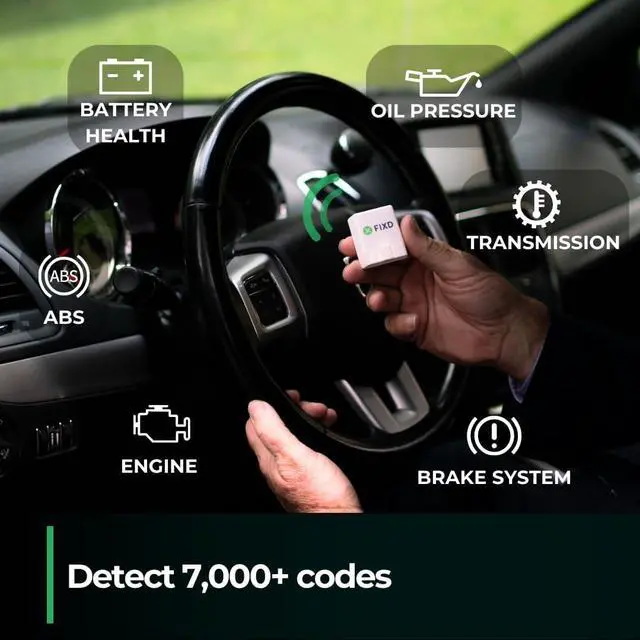 Alt view image 2 of 7 - FIXD Bluetooth OBD2 Scanner for Car - Car Code Readers & Scan Tools for iPhone/Android - Wireless OBD2 Auto Diagnostic Tool - Check Engine & Fix All Vehicles 1996+ (1 Pack w/Free FIXD Premium Trial)
