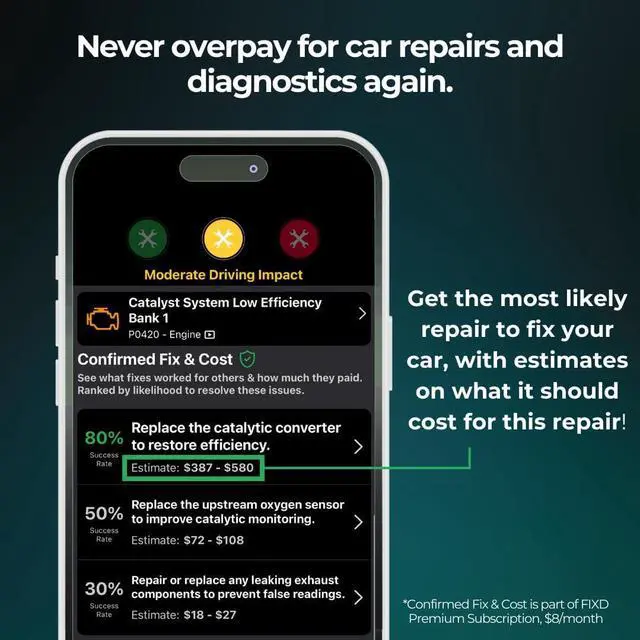 Alt view image 5 of 7 - FIXD Bluetooth OBD2 Scanner for Car - Car Code Readers & Scan Tools for iPhone/Android - Wireless OBD2 Auto Diagnostic Tool - Check Engine & Fix All Vehicles 1996+ (1 Pack w/Free FIXD Premium Trial)