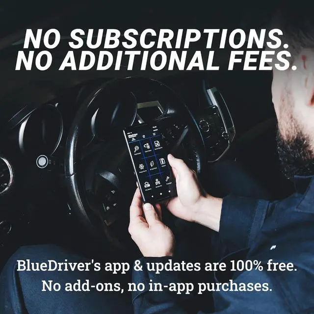 Alt view image 4 of 7 - BlueDriver Bluetooth Pro OBDII Scan Tool for iPhone & Android - No Subscription Fee - OBD2 Car Scanner and Code Reader - Diagnose Check Engine, ABS, SRS, Airbag & 7000+ Issues on Vehicles 1996+