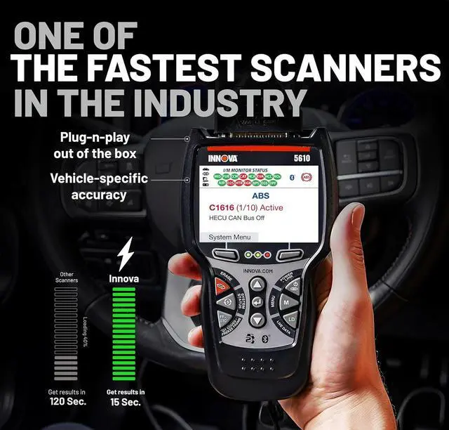 Alt view image 3 of 7 - Innova 5610 OBD2 Bidirectional Scan Tool - Understand Your Vehicle, Pinpoint What's Wrong, and Complete Your Repairs with Less Headache, Updates Included, US-Based Technical Support