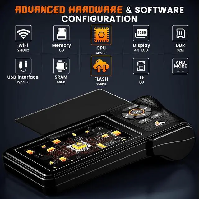 Alt view image 6 of 7 - ANCEL HD430 Heavy Duty Truck Scanner, DPF Reset & Forced Regeneration for Cummins & Caterpillar Engine, Full System HDOBD Diesel Scanner OBD2 Diagnostic Scan Tool Code Reader for Diesel Trucks & Cars