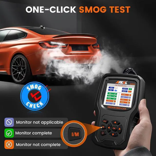 Alt view image 7 of 7 - ANCEL AD530 OBD2 Scanner Diagnostic Tool, Universal Check Engine Code Reader with Live Data, Car Diagnostic Tool with Upgraded Battery Tester & All OBD2 Functions for 1996+ Vehicles, Upgraded AD310