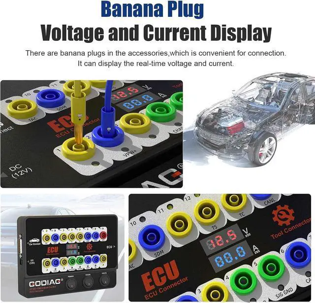 Alt view image 3 of 7 - Godiag GT100+ OBDII Breakout Box, Advanced OBD and CAN Protocol Detector for ECU Bench Testing and Car Diagnostics
