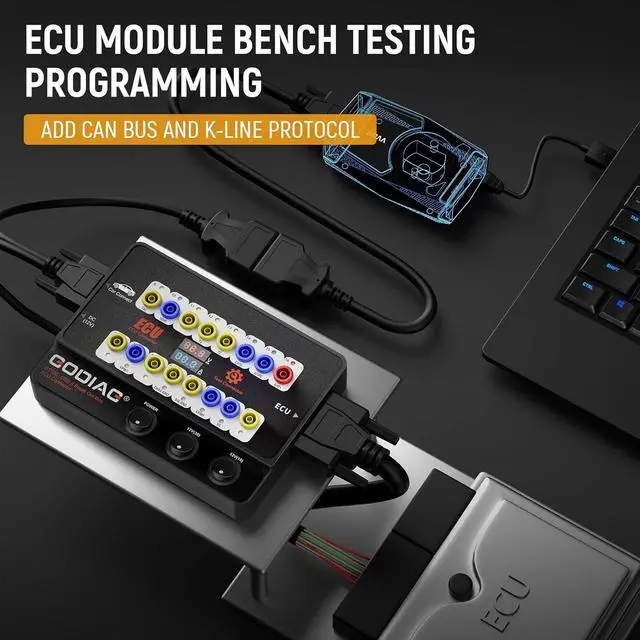 Alt view image 4 of 7 - Godiag GT100+ OBDII Breakout Box, Advanced OBD and CAN Protocol Detector for ECU Bench Testing and Car Diagnostics