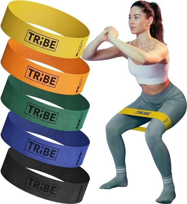 Main image of Fabric Resistance Bands for Working Out - Booty Bands for Women and Men - Exercise Bands Resistance Bands Set - Workout Bands Resistance Bands for Legs - Fitness Bands