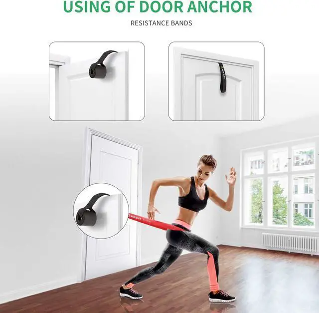 Alt view image 6 of 7 - Resistance Bands, Pull Up Bands, Workout Bands for Exercise, Thick Heavy Resistance Band Set with Door Anchor, Elastic Bands for Body Stretching, Crossfit Training at Home/Gym Men & Women Women