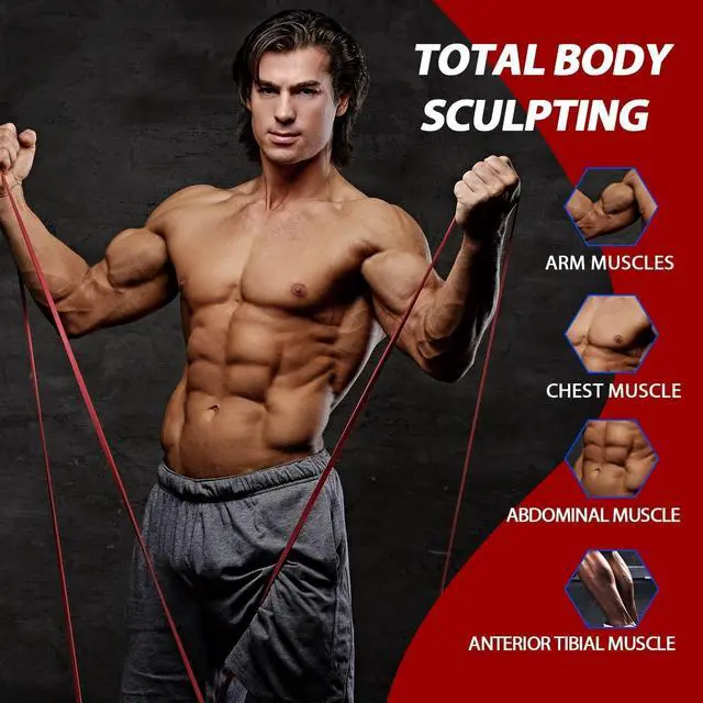 Alt view image 3 of 7 - LEEKEY Resistance Bands Set for Pull-Up Assistance & Full-Body Training, Multi-Level Exercise Bands with Bag for Home Workouts, Physical Therapy, Strength Training (Men/Women)