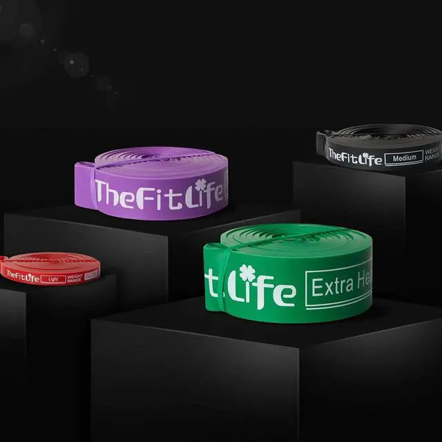 Alt view image 6 of 7 - TheFitLife Pull Up Assistance Bands- Resistance Bands for Working Out, Long Workout Bands for Exercise, Fitness Band for Pullup Assist, a Substitute of Dumbbell Set and Kettlebells, Barbell