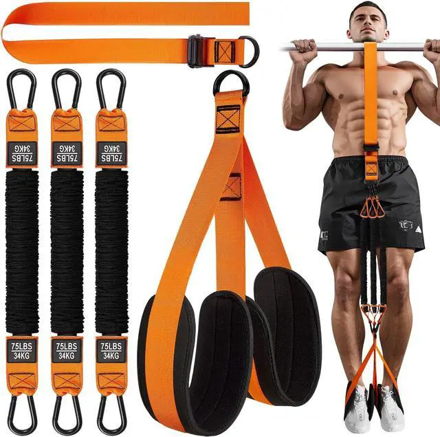 Main image of HPYGN Pull Up Assistance Bands, Heavy Duty Resistance Band for Pull Up Bar, Adjustable Weight/Size with Fabric Feet/Knee Rest, Bands for Pull Up Assist for Strength Training, Pull Up Assist Band