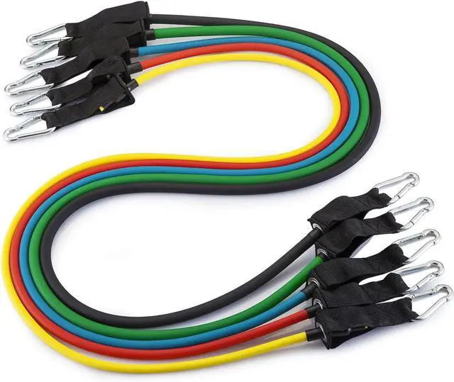 Alt view image 3 of 7 - Fit Simplify Resistance Tube Bands 12 Piece Set with Instruction Booklet