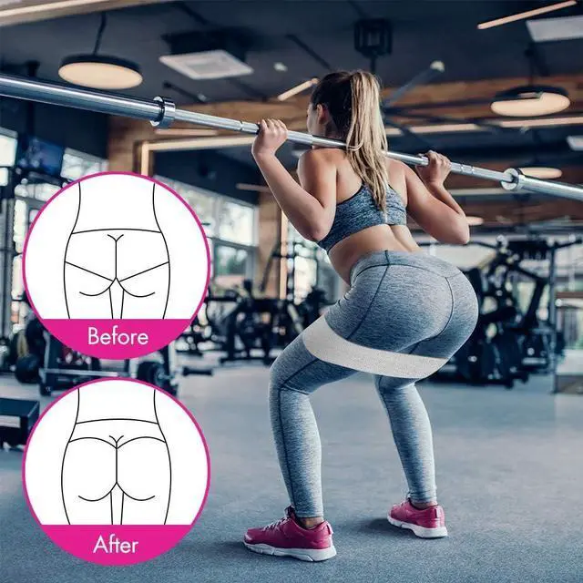 Alt view image 3 of 7 - Resistance Bands, Fabric Workout Bands for Women & Men, Cloth Booty Resistance Loop Bands, Thick Squat Bands for Butt/Legs/Thigh/Hip/Glute Excersing