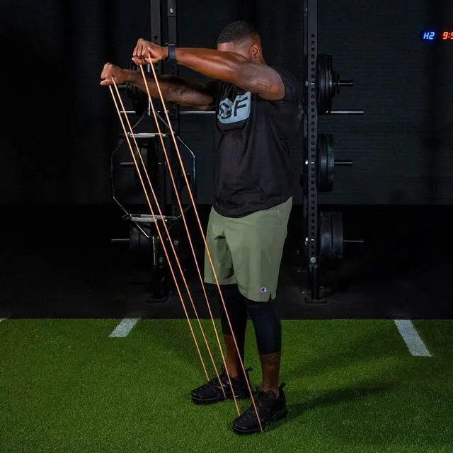 Alt view image 6 of 7 - Serious Steel Fitness 32" Resistance Training Bands (Portable Exercise Band System Training Bands- Great for Individuals Under 5'10")