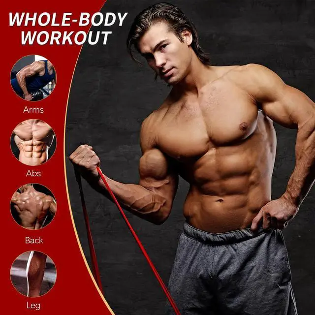 Alt view image 2 of 6 - WHATAFIT Resistance Bands, Pull Up Assistance Bands, Exercise Bands, Workout Bands Set for Men and Women Home Fitness, Body Stretching, Strength Training, Physical Therapy