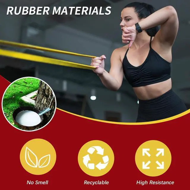 Alt view image 4 of 6 - WHATAFIT Resistance Bands, Pull Up Assistance Bands, Exercise Bands, Workout Bands Set for Men and Women Home Fitness, Body Stretching, Strength Training, Physical Therapy