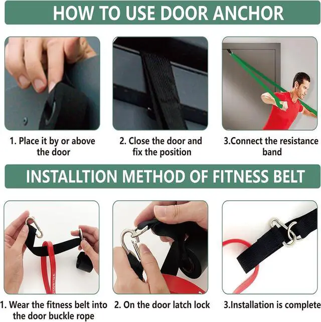 Alt view image 4 of 7 - Exercise Bands Resistance Bands for Working Out,Pull Up Bands Set,at Home Workout Equipment,Workout Bands for Men and Women,Stretch Bands for Exercise