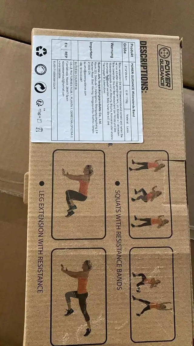 Alt view image 5 of 7 - POWER GUIDANCE Pull Up Assist Bands - Stretch Resistance Band - Mobility Band - Powerlifting Bands - by Perfect for Body Stretching, Powerlifting, Resistance Training