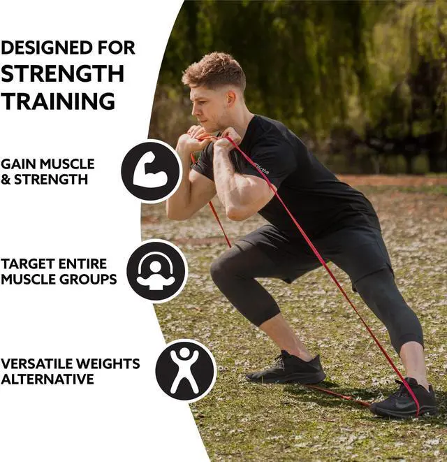 Alt view image 3 of 6 - 3DActive Pull Up Assist Band - Resistance Band for Strength Training, Powerlifting, Body Stretching, Crossfit - Exercise Guide Included.