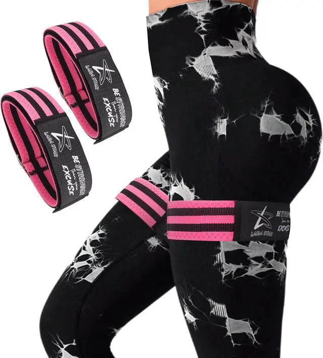 Main image of BFR Occlusion Bands for Women Glutes,Blood Flow Restriction Bands for Legs, Butt & Hip Building, Workouts, Best Fabric Resistance Bands for Squat Butt & Thigh